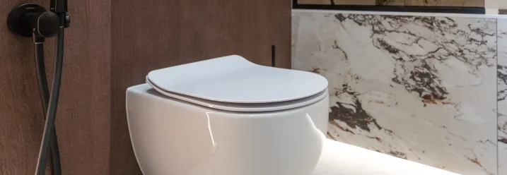 Modernes wandhängendes WC